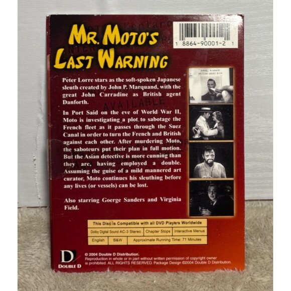 Hollywood DVD Set  Who Shot Pat? ( Sandra Bullock) & Mr. Motos Last Warning - Picture 3 of 5